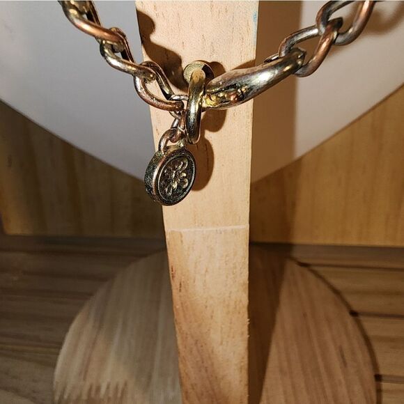 Vtg Blue & Green Elegant Gold Necklace - Picture 3 of 8